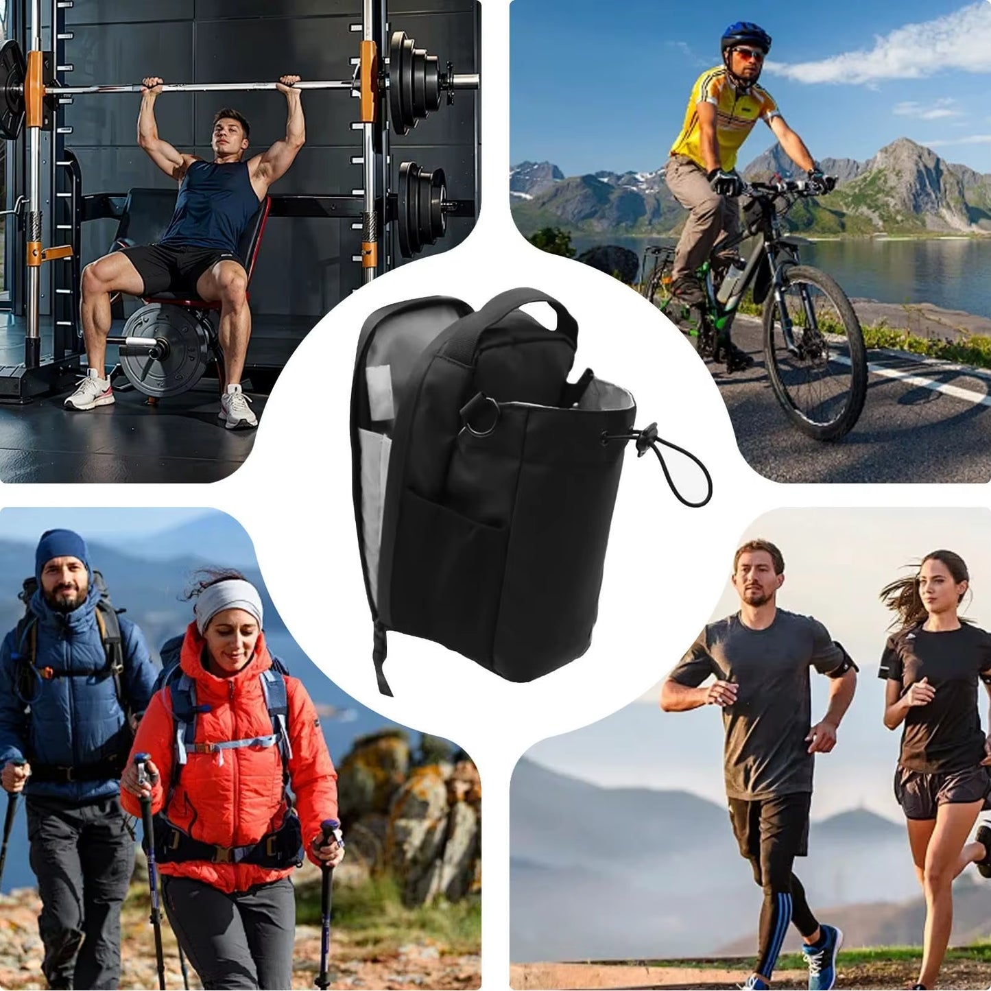 Magnetic Bottle Bag - Gym-Specific Water Cup Holder with Strong Magnet for Outdoor Sports and Activities